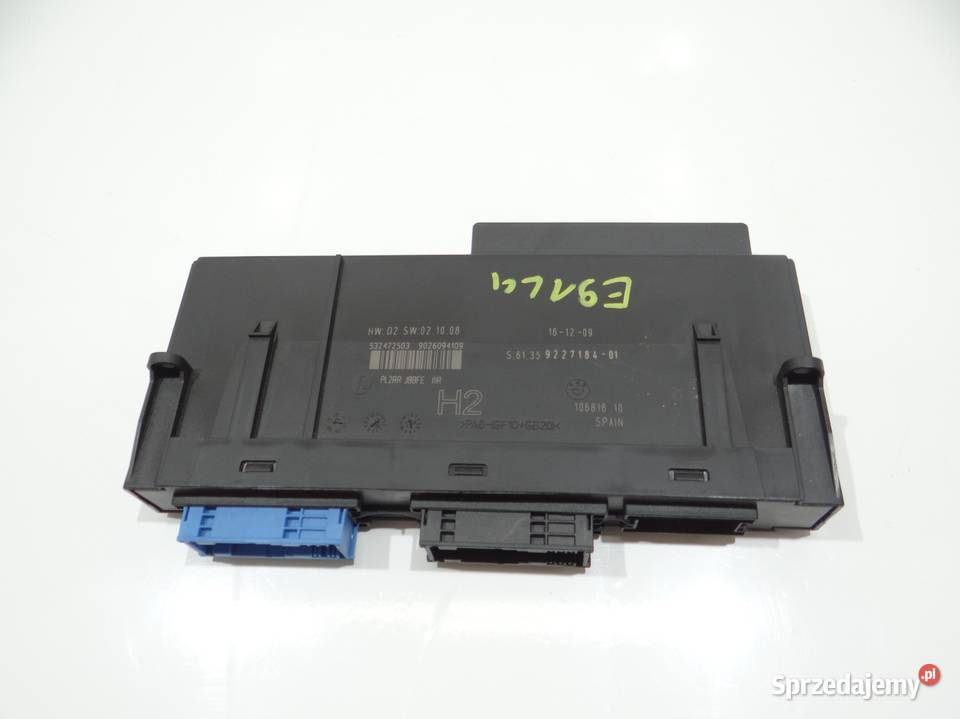 MODUŁ STEROWNIK KOMFORTU BMW E90 E91 LCI 9227184 Strzyżewice sprzedam