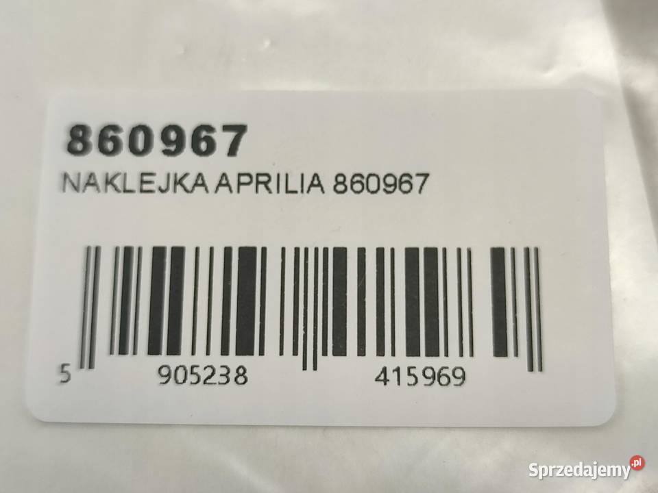 NAKLEJKA EMBLEMAT NA BAK LEWA APRILIA DORSODURO Emblematy