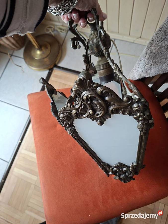 Kinkiet vintage z mosiądzu Łódź sprzedam