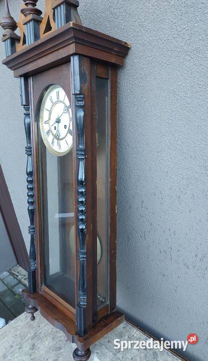 Stary zegar ścienny XIXw pełna płyta duży Antyki, Sztuka, Kolekcje Tczew sprzedam