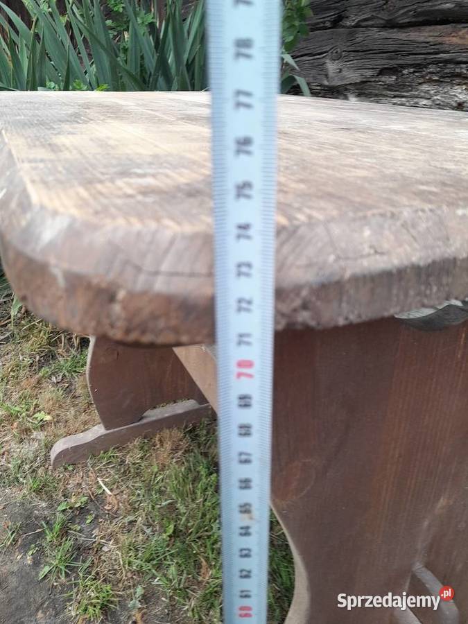 Stary drewniany stolik zabytek PRL do renowacji Dąbrowa Górnicza sprzedam