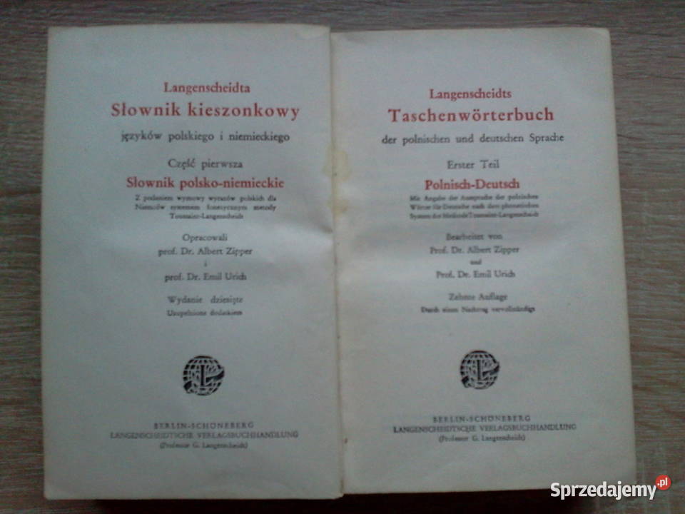Słownik Polsko Niemiecki z 1920 r Skierniewice