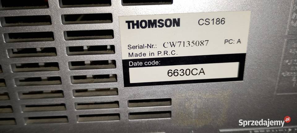 Wieża Thomson CS186 USB MP3 Funkcja Nagrywania Wąbrzeźno sprzedam