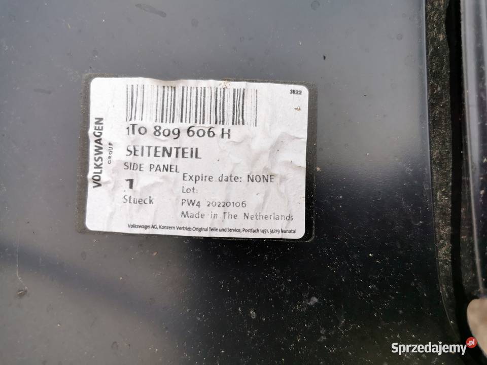 Błotnik tył tylni prawy rh vw Touran II 2 1015 Międzychód