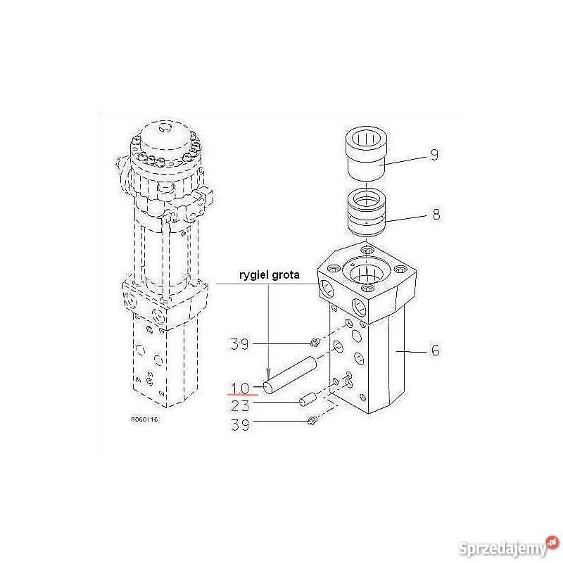 Rygiel grota do młota hydraulicznego RAMMER S25 podkarpackie