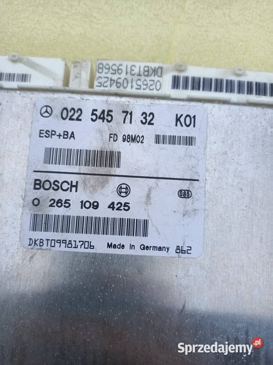 Moduł ESP Mercedes 0225457132 0265109425 Szczecin