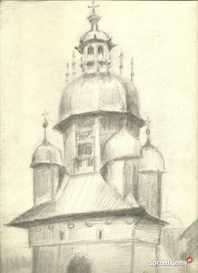 Park Pałacem Wilanowskim pastel aut Renata Bulic mazowieckie Warszawa