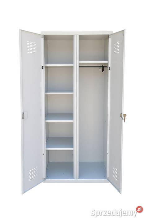 Pojemna metalowa szafa ubraniowa Zakrzewo
