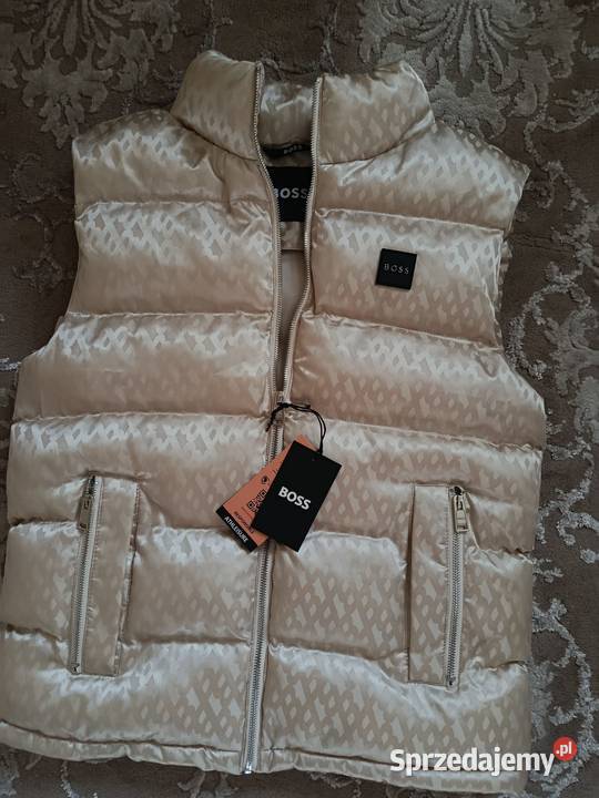 Bezrękawnik BOSS Vest najnowszy trend kolor ecru Rozmiar L Białystok