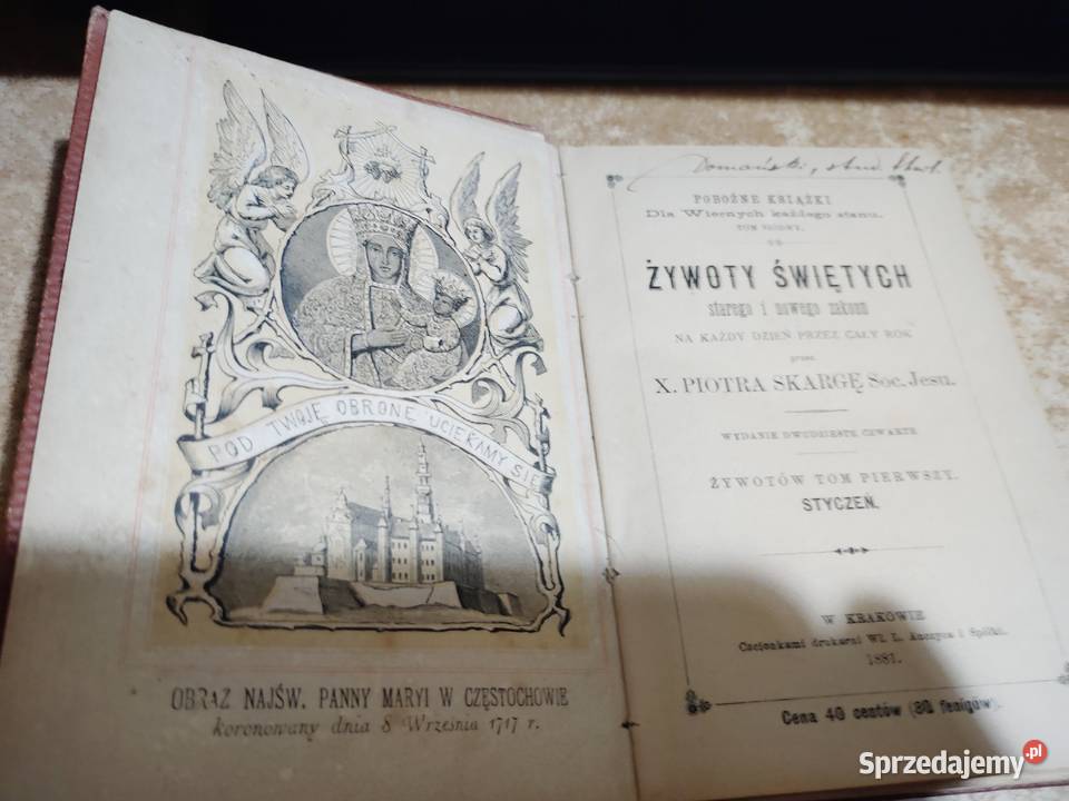 ŻYWOTY ŚWIĘTYCH T112 P SKARGA Kraków 18912 Iwno