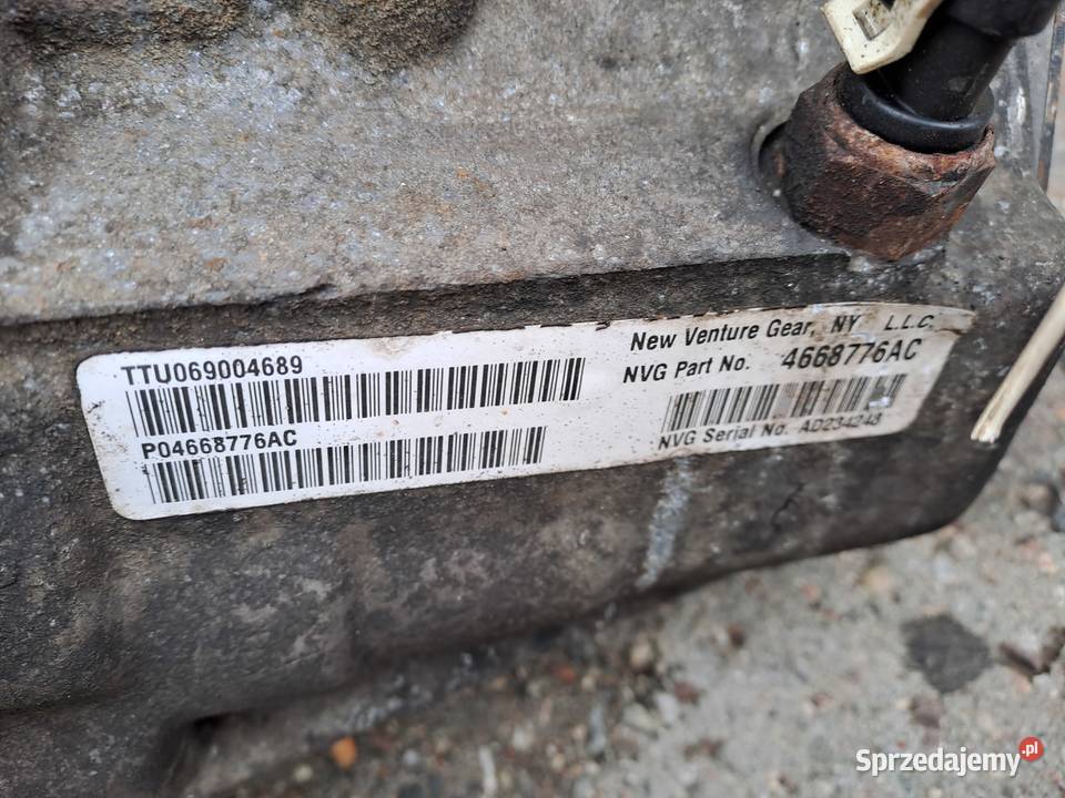 Chrysler PT Cruiser 20 141 skrzynia biegów skrzynie biegów Układ napędowy Jastrzębie-Zdrój