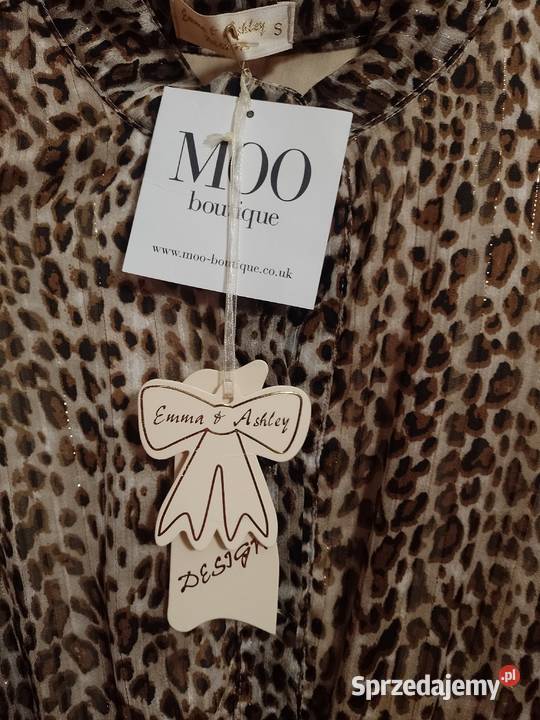 36S Moo Boutique Długa sukienka ze złotą nitką z małopolskie Kraków
