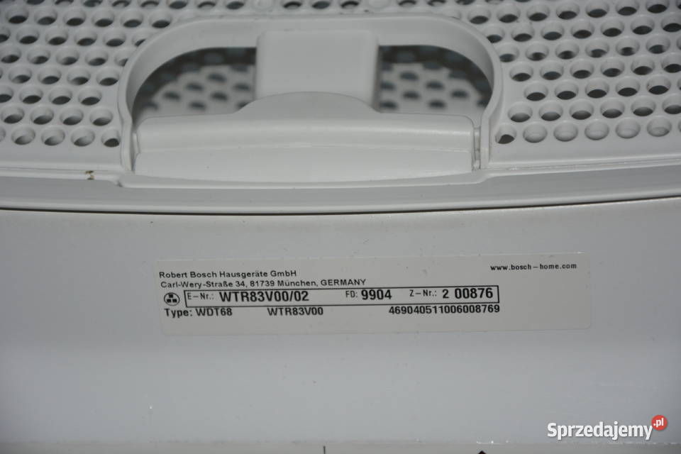 Kuszarka kondensacyjna BOSCH pompa ciepła Pralki i suszarki Dom i Ogród śląskie Jaworzno