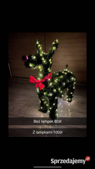 Ozdoby świąteczne renifery Biskupiec