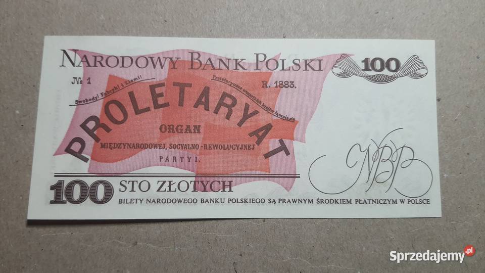 RZADKOŚĆ 100 złotych 1975 s A UNC Warszawa