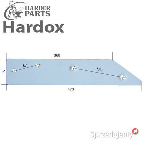 Płoza krótka HARDOX do pługa UNIA grudziądz TUR Suwałki