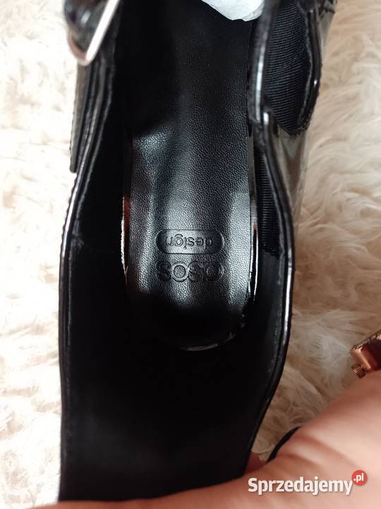 40 ASOS Design Czarne zmysłowe baleriny z 26cm Kraków