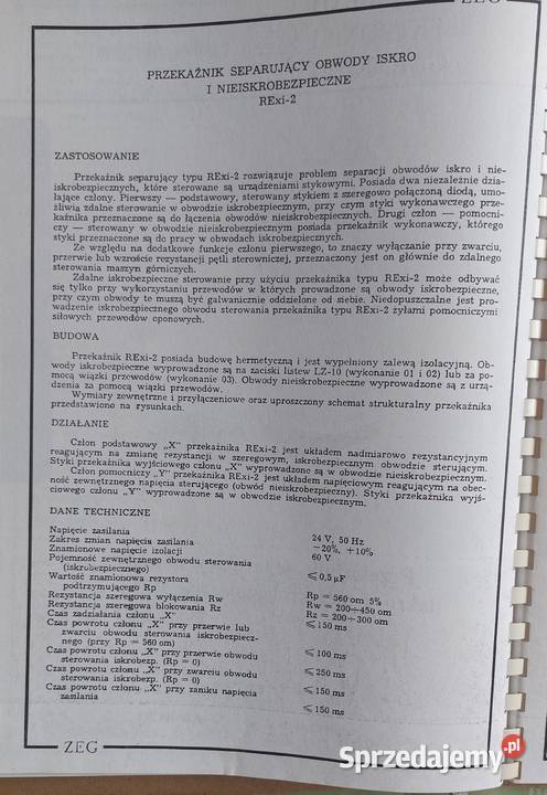 Przekaźnik seperujący iskrobezpieczny RExi3a24 Dąbrowa Górnicza