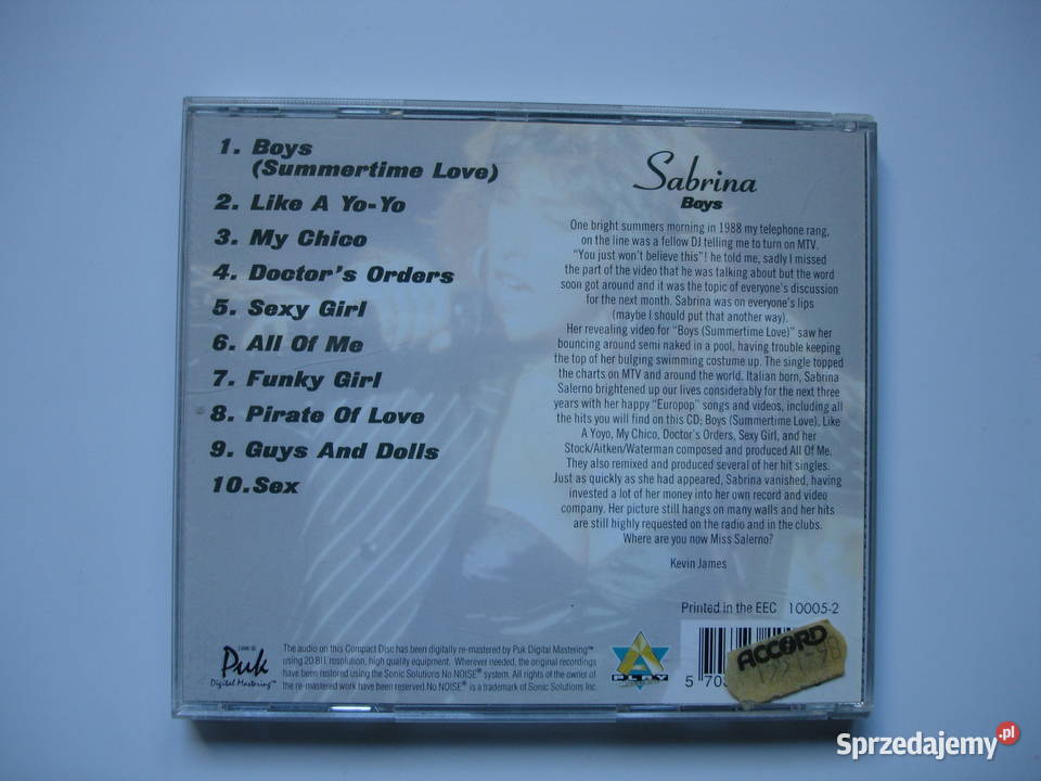 Sabrina płyta CD lubuskie Zielona Góra