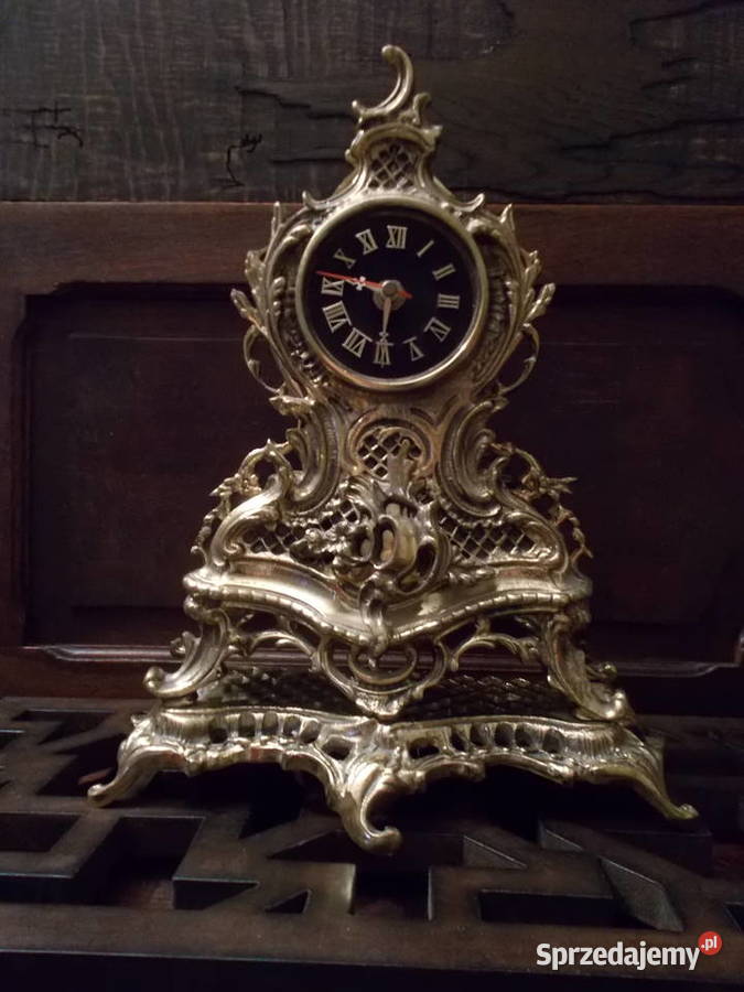 Zegar Mosiężny Kominkowy StojącyZłote Szczecin