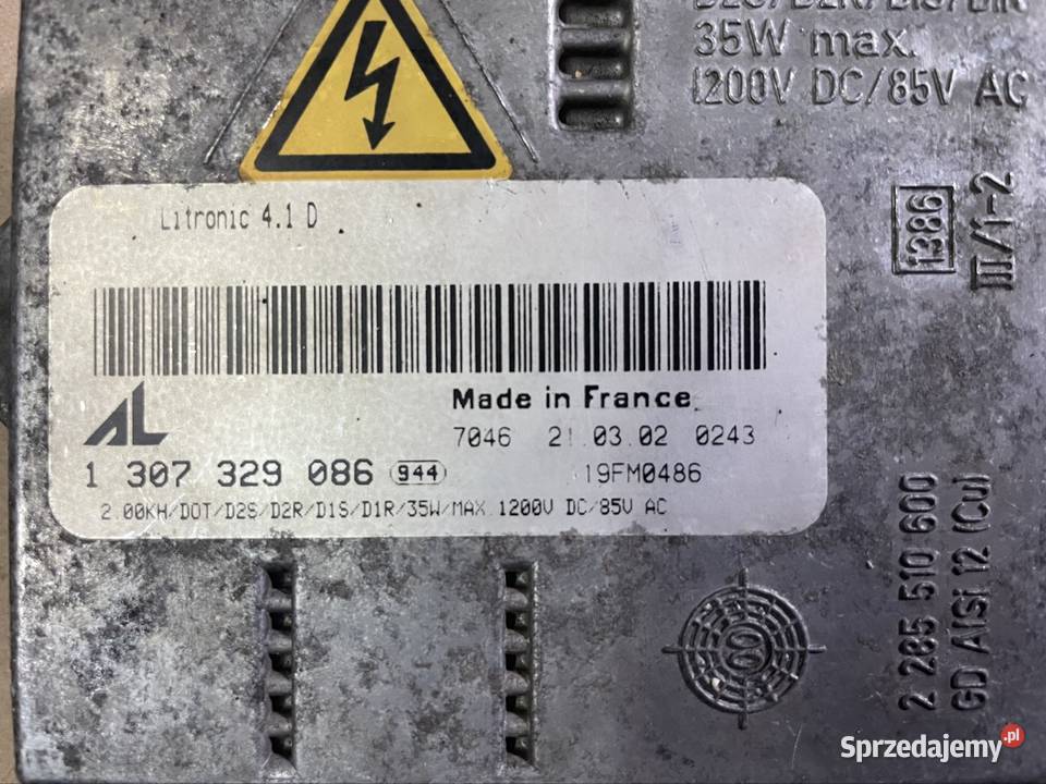 1307329086 przetwornica moduł xenon ksenon lamp zachodniopomorskie