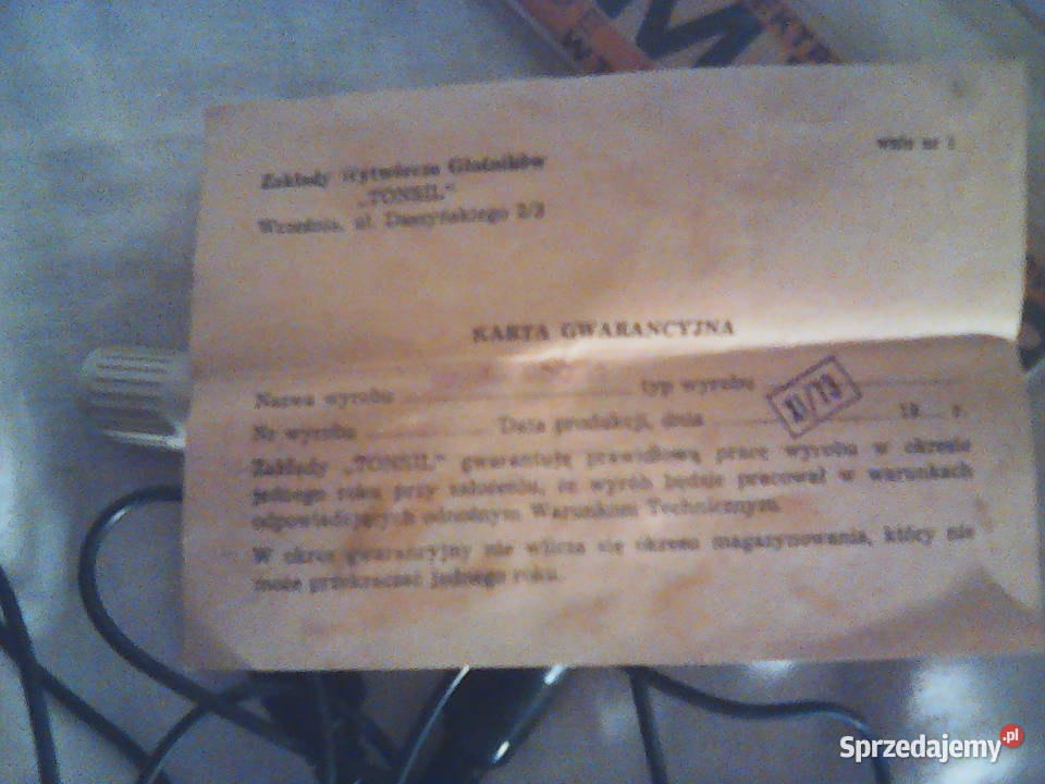 Mikrofon Unitra Tonsil MD012 magnetoelektryczny Piotrków Trybunalski