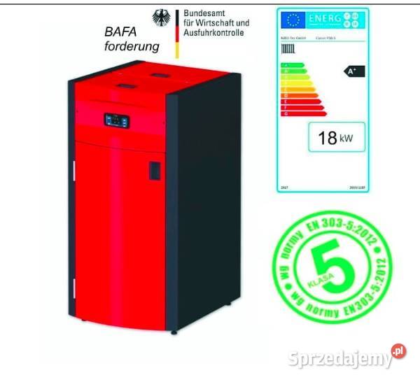 Piec na Pellet 18 kW z płaszczem wodnym 5 klasa Kotły i Piece CO Kołbaskowo