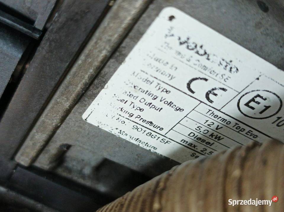 OGRZEWANIE POSTOJOWE 9809034780 Toyota ProAce II sprzedam