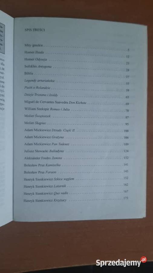 Opracowania lektur klas 1 do 3 gimnazjum ISBN 8389522160 Zamość
