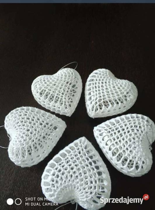 Bombki szydełkowe małe na wypełnieniu akrylowym Ropczyce