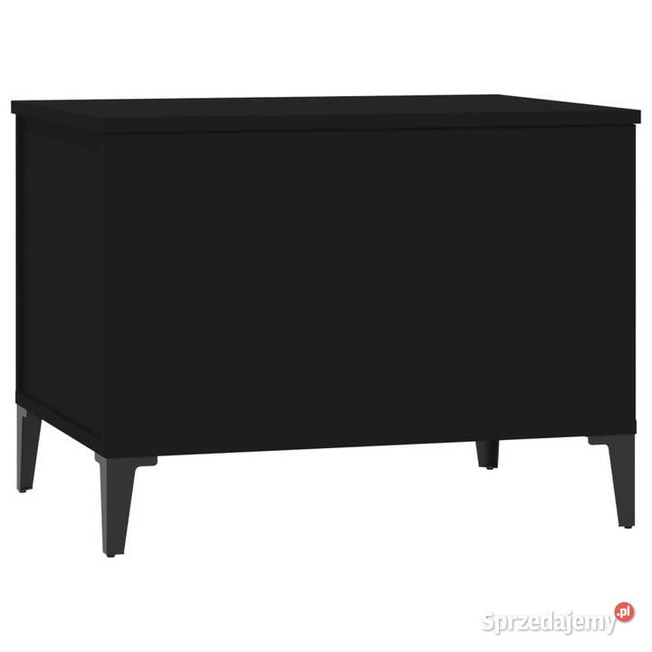 Stolik kawowy czarny 60x445x45 materiał Warszawa