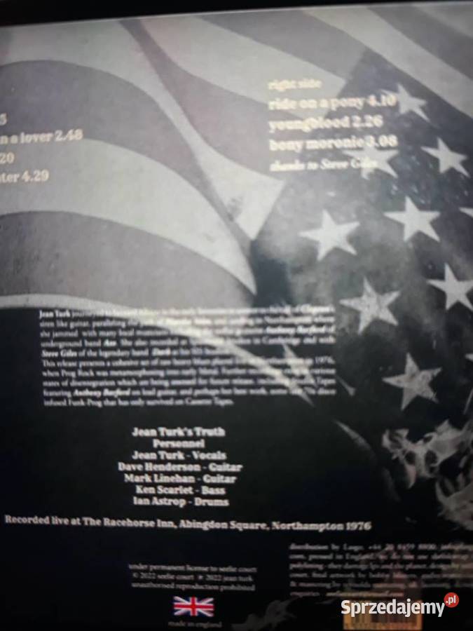Archiwum blues rocka JEAN TURKS Live in płyta winylowa Rzeszów sprzedam