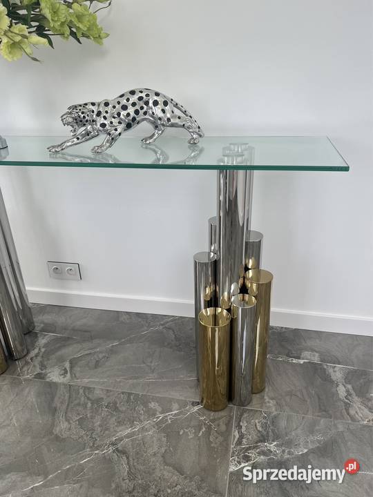 Luksusowa komoda konsola meble Glamour złota Nowy Sącz