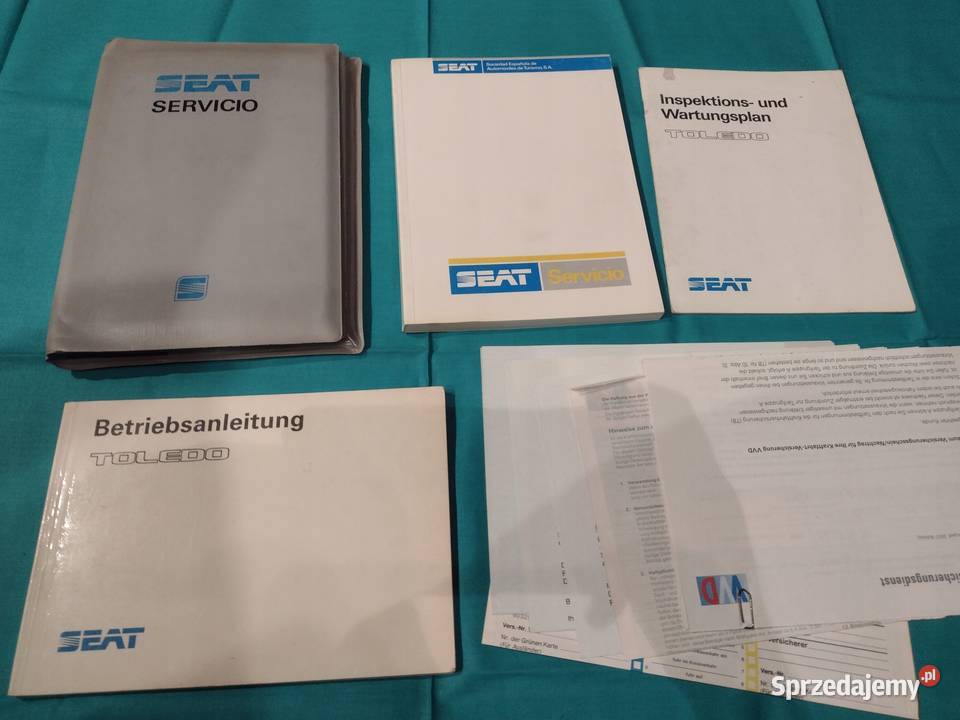 SEAT TOLEDO 1 Instrukcja Obsługi książka Łódź sprzedam
