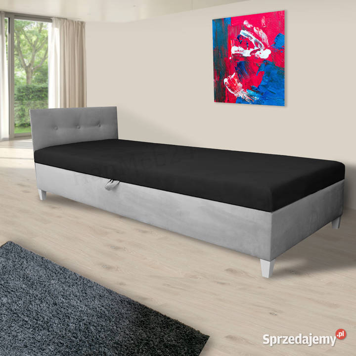 Tapczan Jednoosobowy młodzieżowy 200x80 202cm Zielona