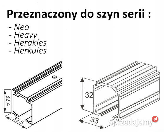 Prowadnica aluminiowa Herkules 265 Gdańsk
