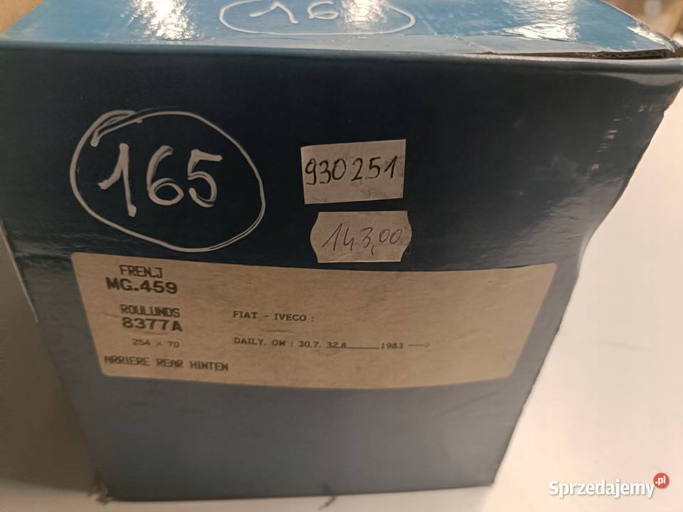 Iveco Daily I TYLNE SZCZĘKI HAMULCOWE tył 8377A osobowe