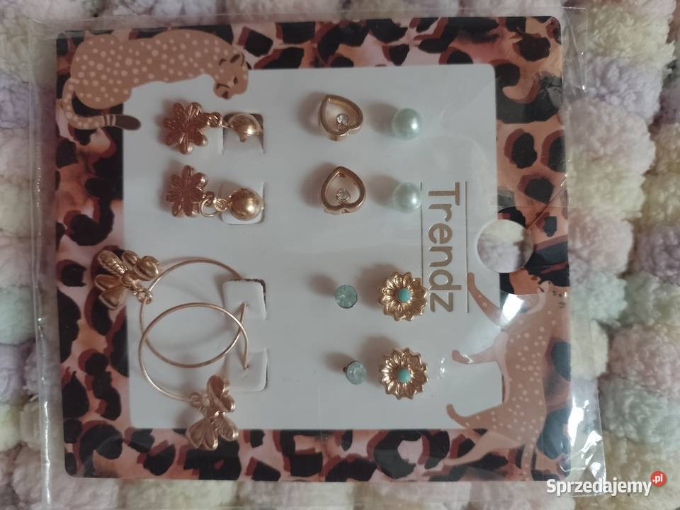 Zestaw 6 par 6 x Kolczyki z Londynu NOWE Dla kobiet małopolskie Kraków sprzedam