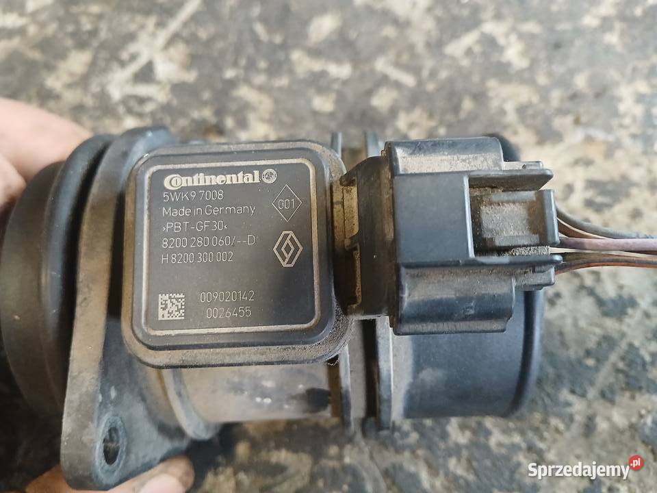 Przepływomierz Renault Dacia Opel 5WK97008 Rok produkcji 2010 Radłów sprzedam