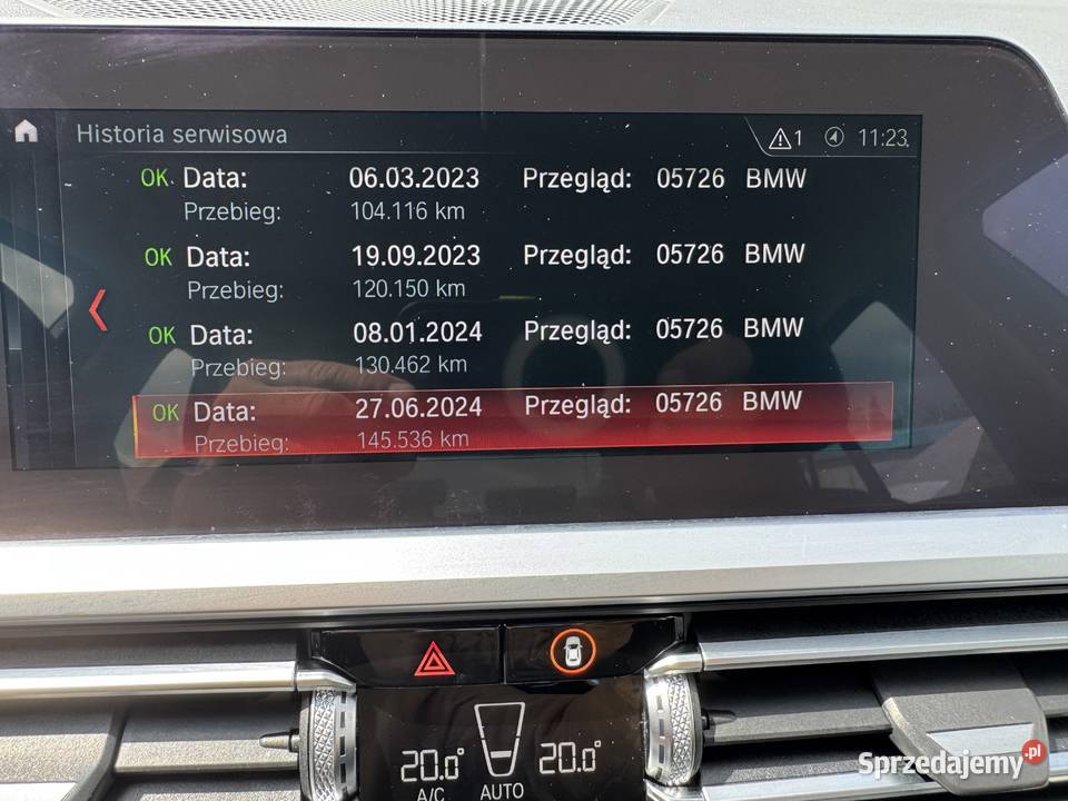 BMW Seria 3 20D automat Skóra carplay serwis ASO nieuszkodzony Seria 3 Warszawa