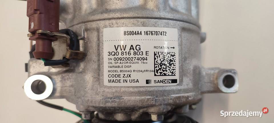 VW TIGUAN II ALLSPACE SPRĘŻARKA KLIMATYZACJI