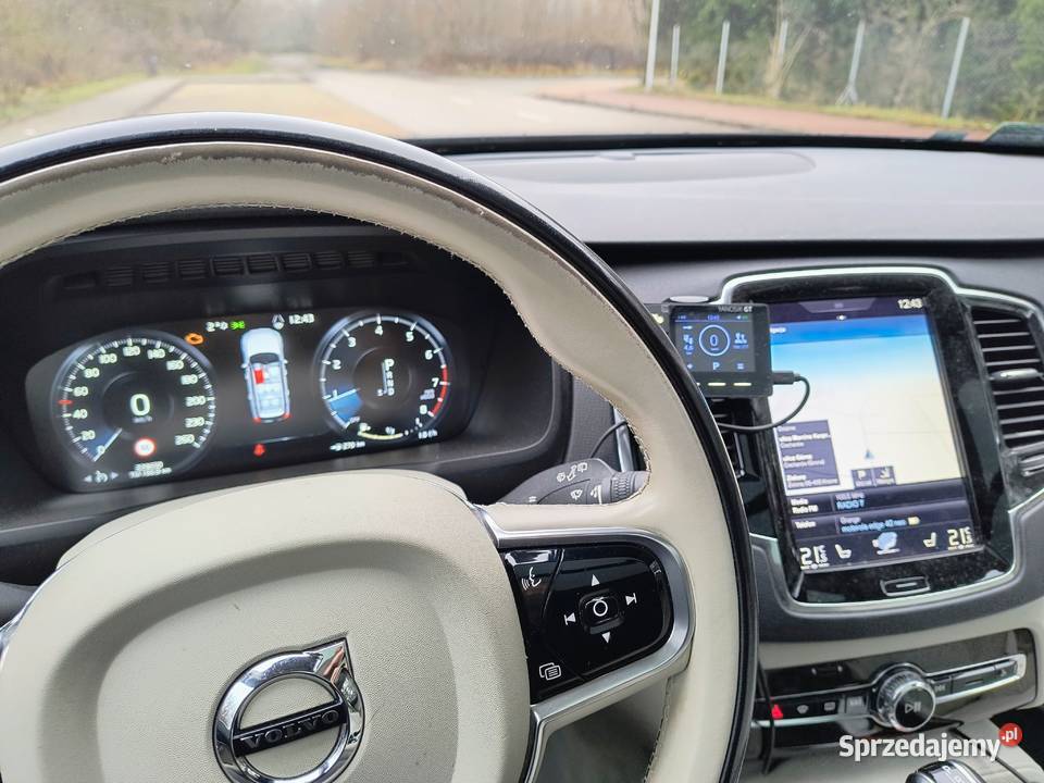 Volvo XC90 T6 4x4 kamery 360 Android auto 7 osób Zarejestrowany w Polsce Ciechanów sprzedam