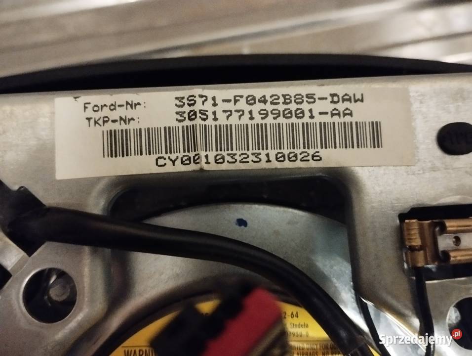 Ford Mondeo MK3 poduszka powietrzna osobowe Poduszki powietrzne Kłodzko