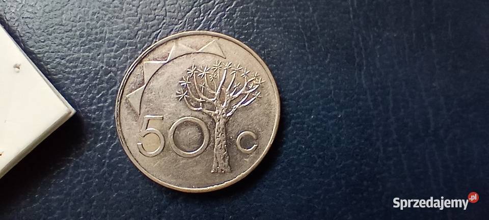 Stare monety 50 cent 1993 Namibia podkarpackie Lesko