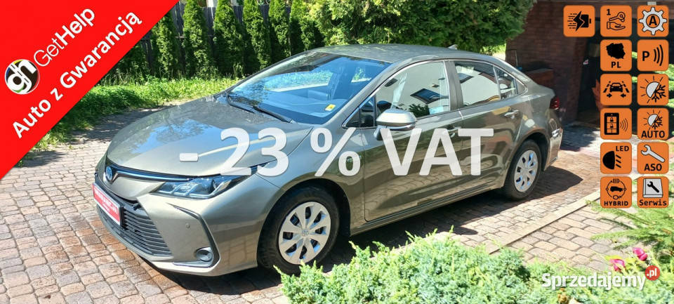 Toyota Corolla 47 netto FV23 eCVT Tempomat Gdańsk
