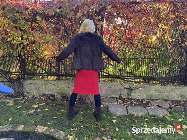 Spódnica czerwona XSS z wełny i kaszmiru z Częstochowa