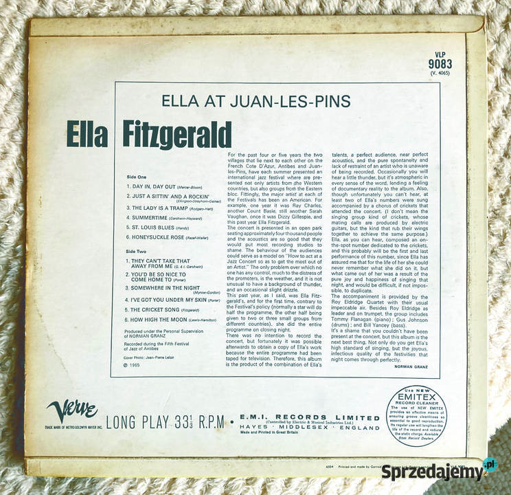 Ella Fitzgerald Ella At JuanLesPins Szczecin