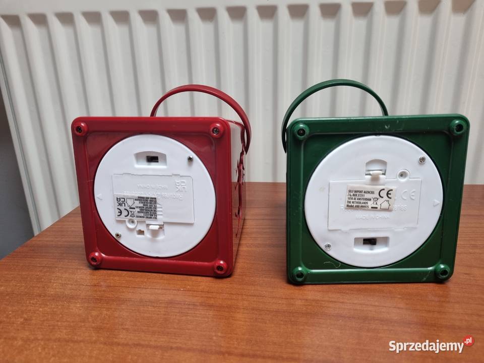 Lampion latarenka czerwona zielona 2 sztuki Led lubelskie Lublin
