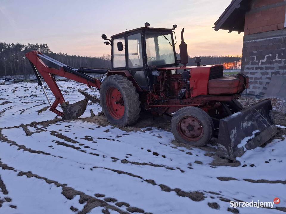 Koparka na budowe JUMZ Koparkospycharka Belarus nieuszkodzony Okonek