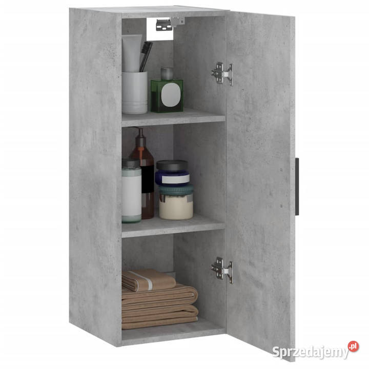 Szafka wisząca szarość betonu 345x34x90 WM828880 Warszawa